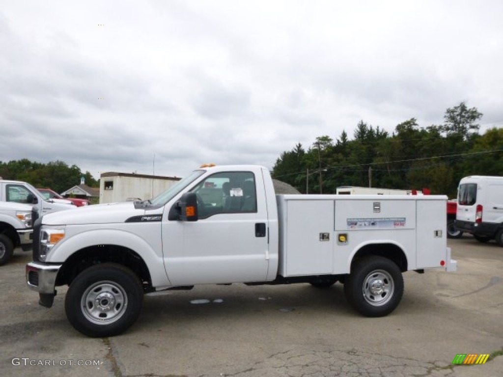 Oxford White 2015 Ford F350 Super Duty XL Regular Cab 4x4 Utility Exterior Photo #97236154