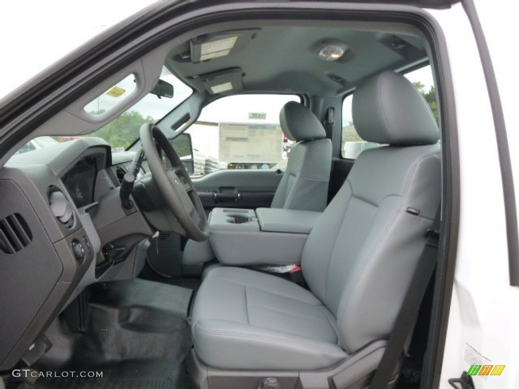 Steel Interior 2015 Ford F350 Super Duty XL Regular Cab 4x4 Utility Photo #97236316