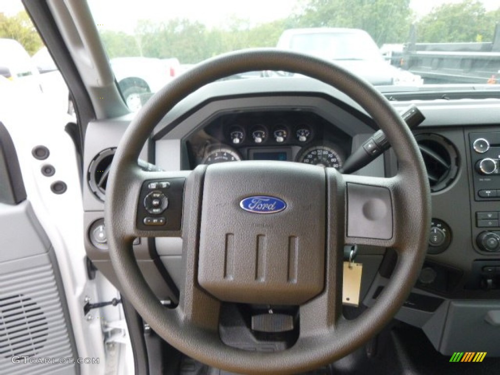2015 Ford F350 Super Duty XL Regular Cab 4x4 Utility Steel Steering Wheel Photo #97236475