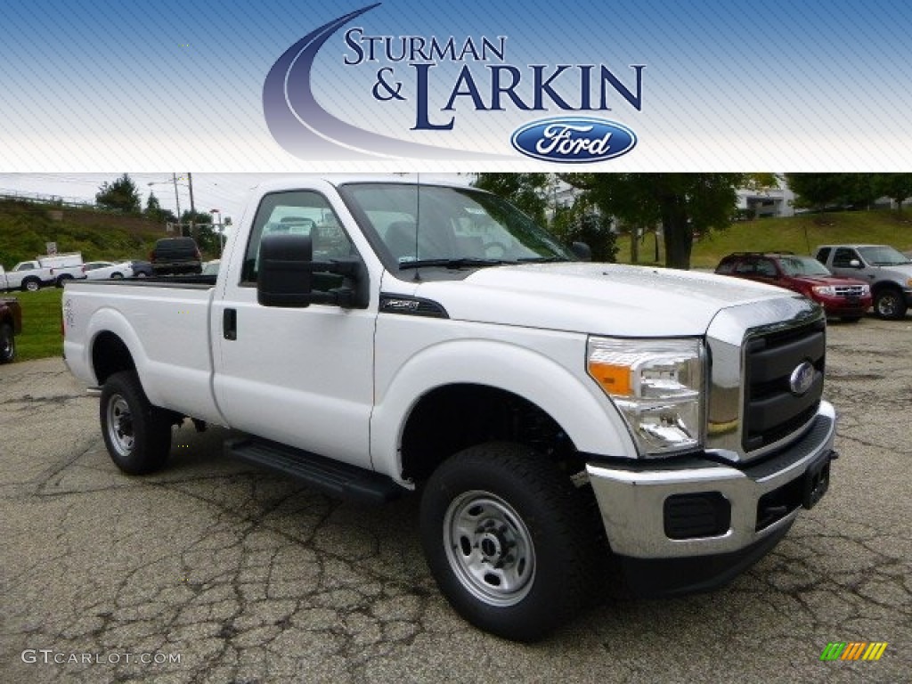 2015 F250 Super Duty XL Regular Cab 4x4 - Oxford White / Steel photo #1