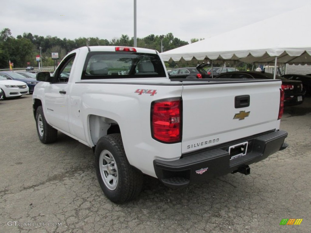 2014 Silverado 1500 WT Regular Cab 4x4 - Summit White / Jet Black/Dark Ash photo #4