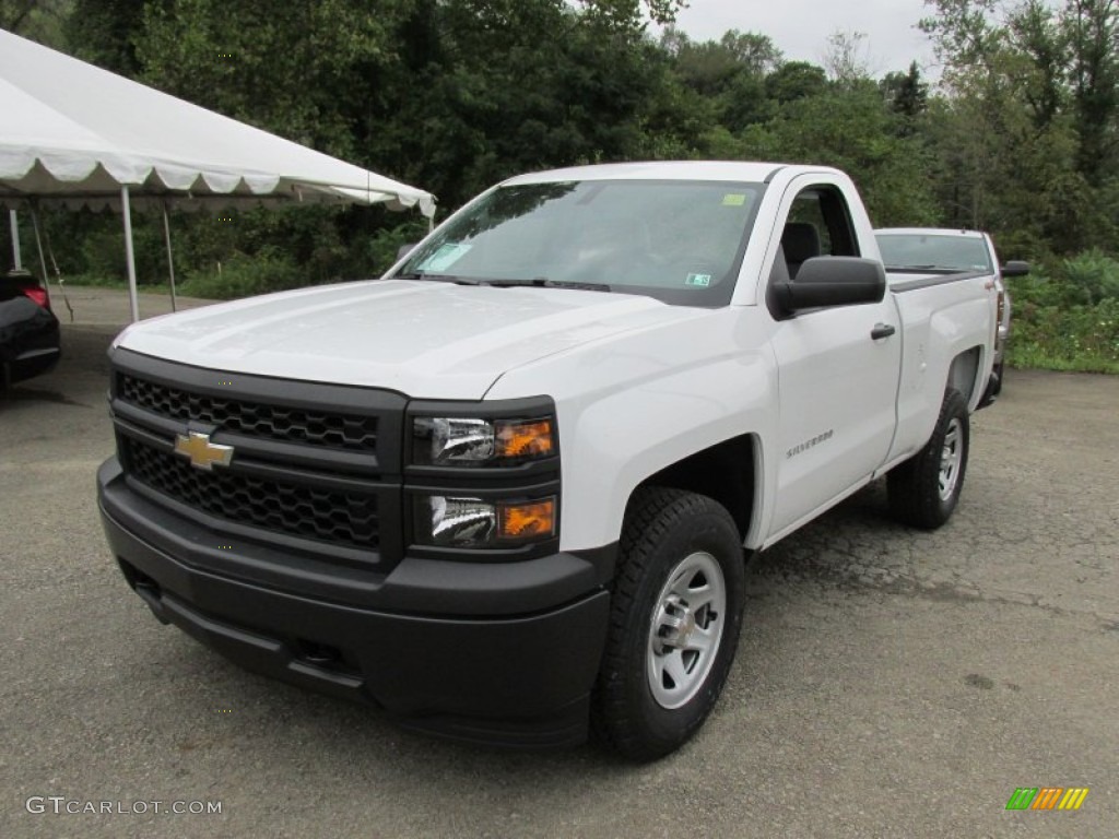 2014 Silverado 1500 WT Regular Cab 4x4 - Summit White / Jet Black/Dark Ash photo #12