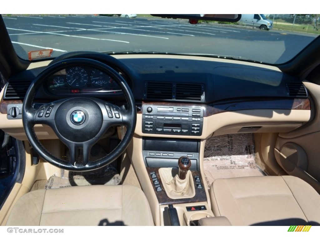 2001 3 Series 325i Convertible - Orient Blue Metallic / Beige photo #14