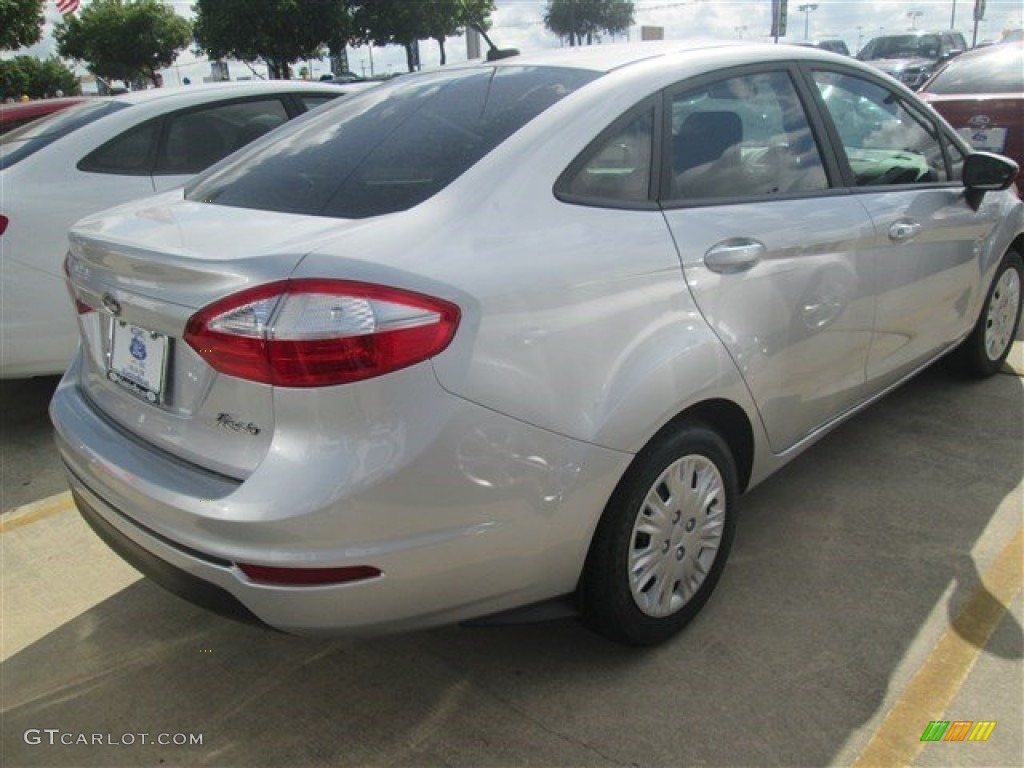 2015 Fiesta S Sedan - Ingot Silver Metallic / Charcoal Black photo #6