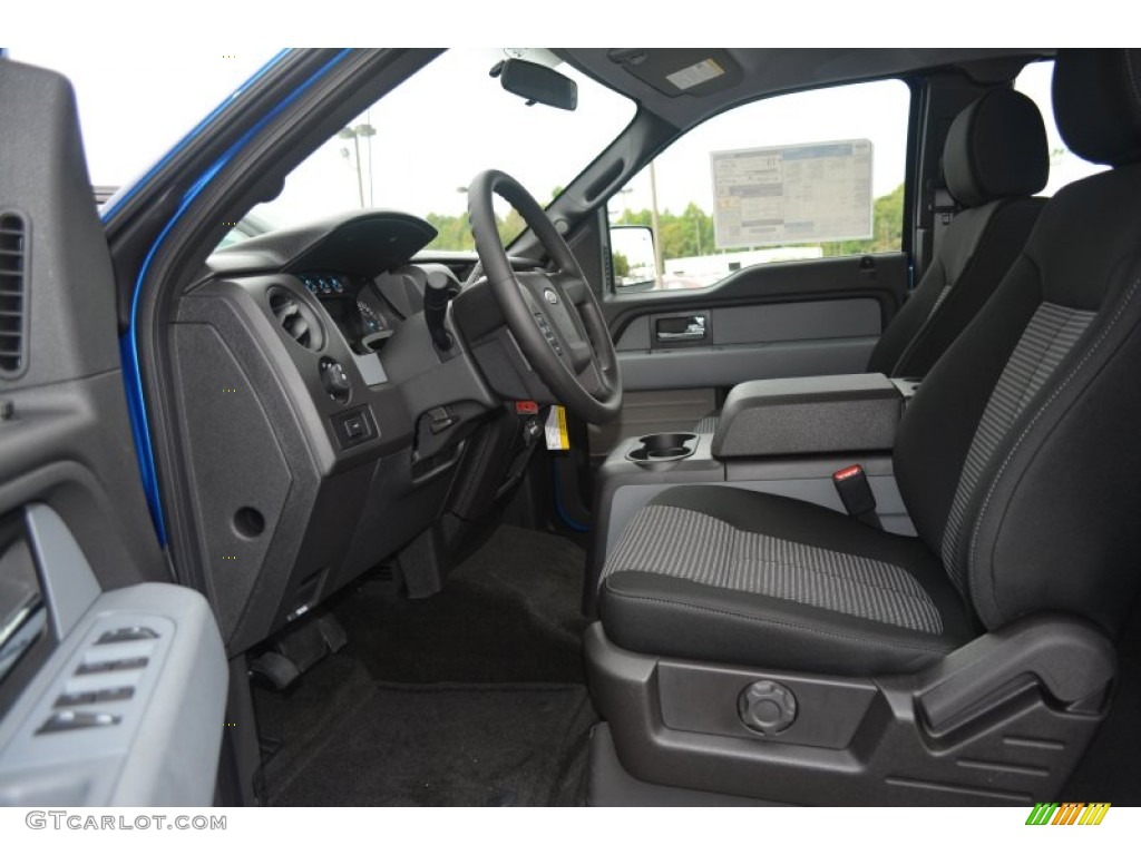 Black Interior 2014 Ford F150 STX SuperCab Photo #97249285