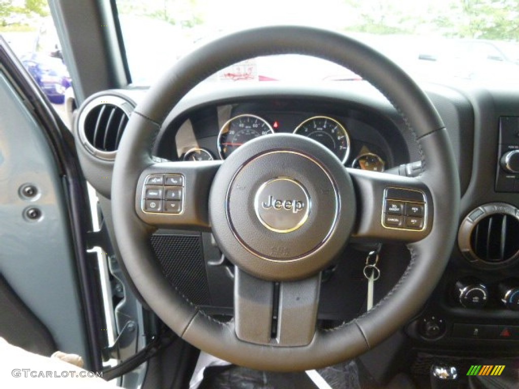 2015 Jeep Wrangler Sport S 4x4 Black Steering Wheel Photo #97254361