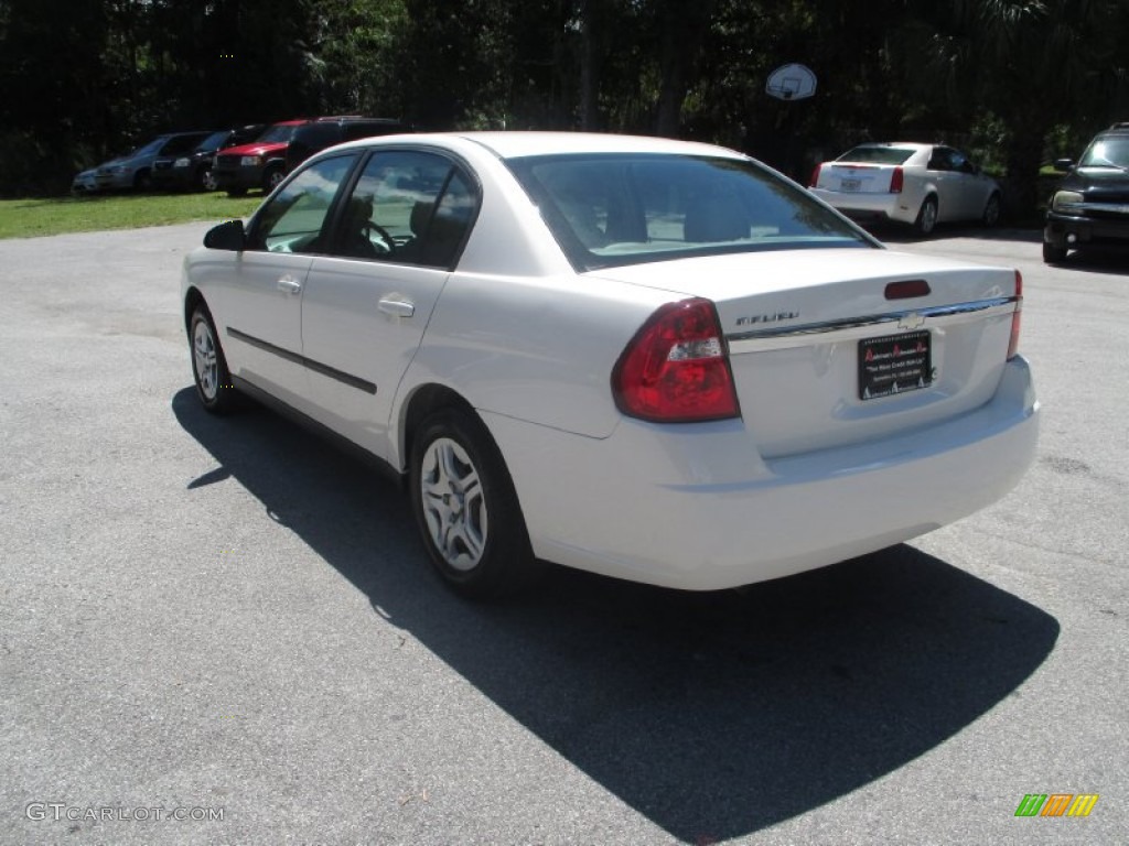 2005 Malibu Sedan - White / Neutral Beige photo #5