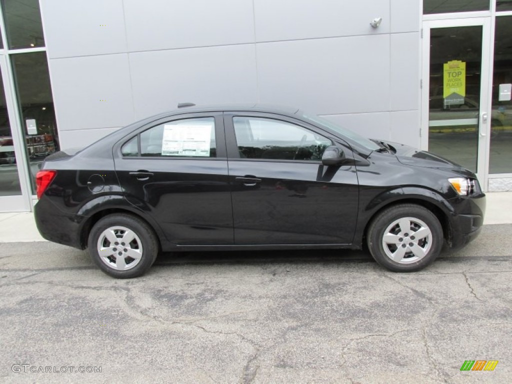 Black Granite Metallic 2015 Chevrolet Sonic LS Sedan Exterior Photo #97255801