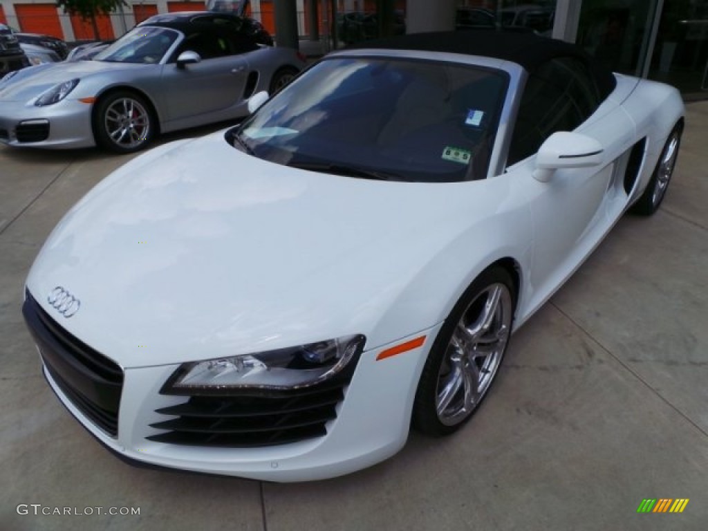 2011 R8 Spyder 4.2 FSI quattro - Ibis White / Luxor Beige Nappa Leather photo #3