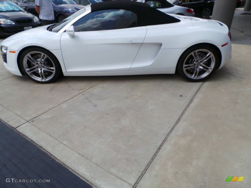2011 R8 Spyder 4.2 FSI quattro - Ibis White / Luxor Beige Nappa Leather photo #4