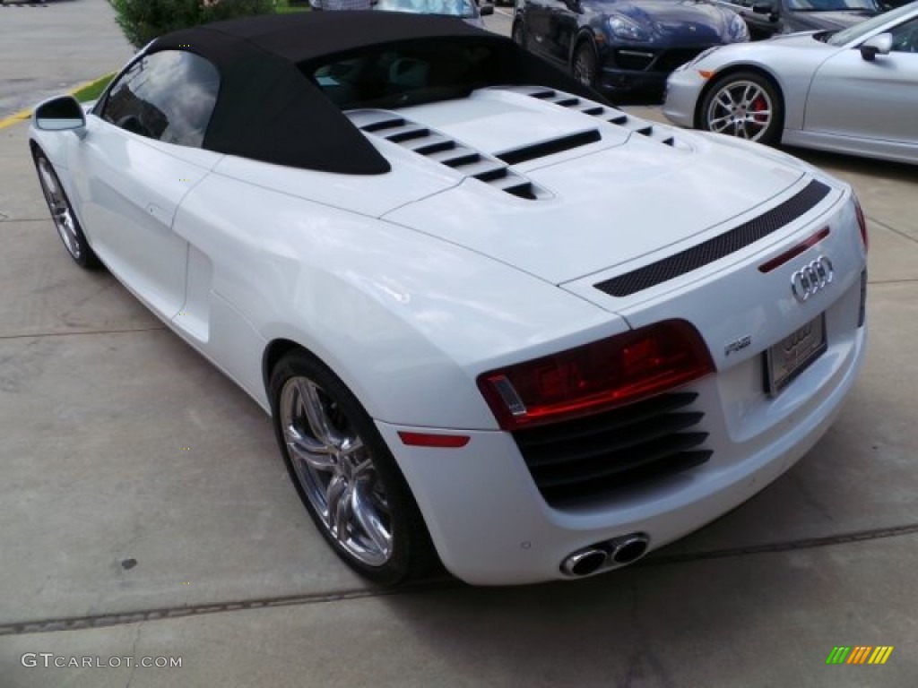 2011 R8 Spyder 4.2 FSI quattro - Ibis White / Luxor Beige Nappa Leather photo #5