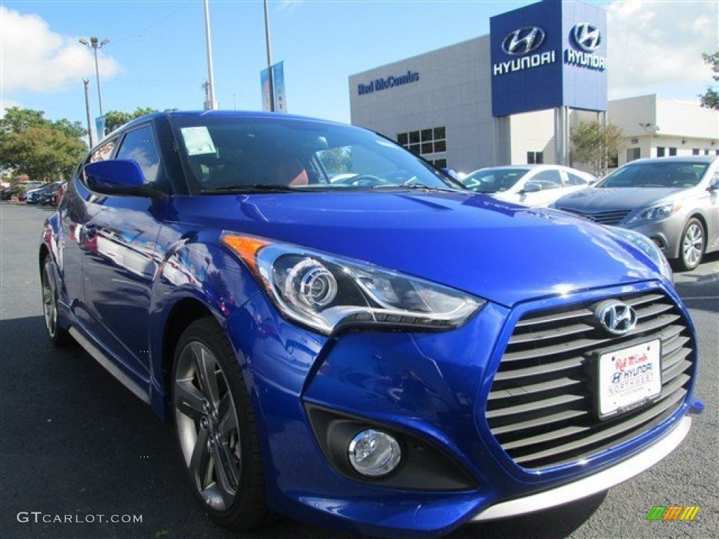 Marathon Blue Hyundai Veloster