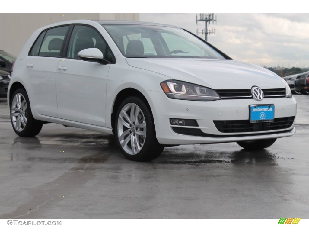 2015 Golf 4 Door 1.8T SEL - Pure White / Black photo #1