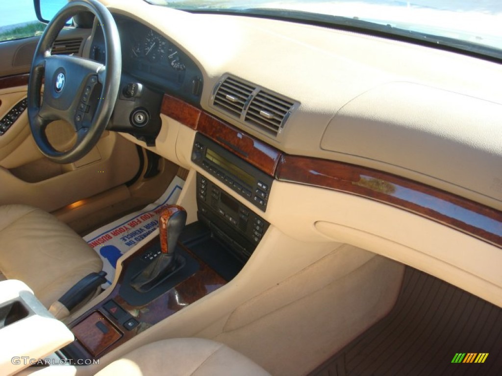 2002 5 Series 530i Sedan - Slate Green Metallic / Sand photo #19