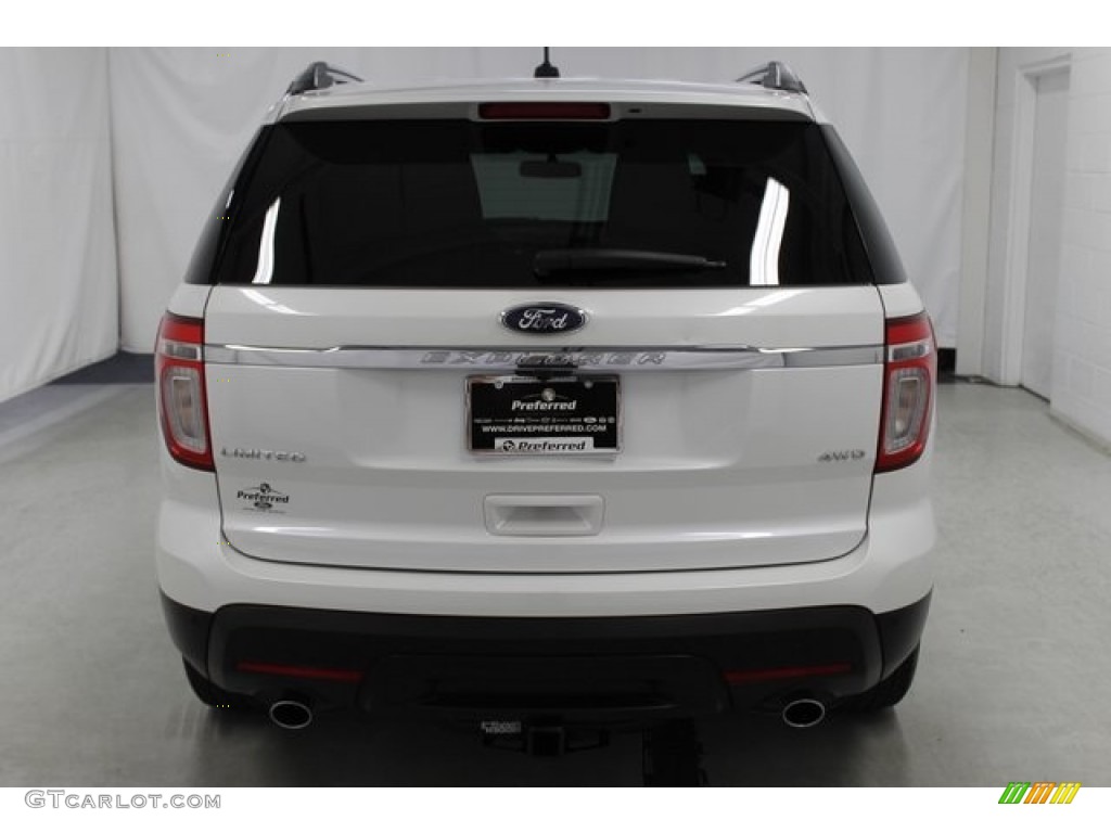 2012 Explorer Limited 4WD - White Platinum Tri-Coat / Medium Light Stone photo #10