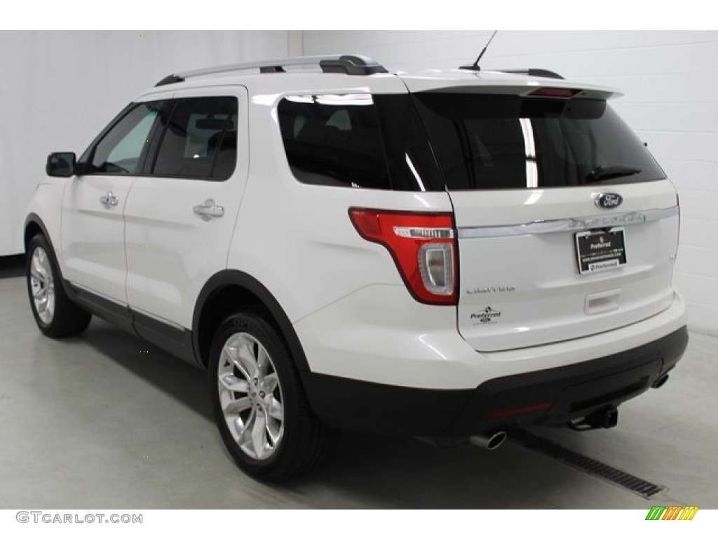 2012 Explorer Limited 4WD - White Platinum Tri-Coat / Medium Light Stone photo #15