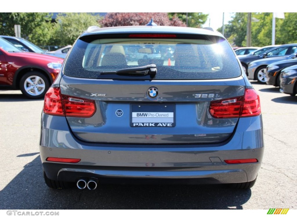 2014 3 Series 328i xDrive Sports Wagon - Mineral Grey Metallic / Venetian Beige photo #4