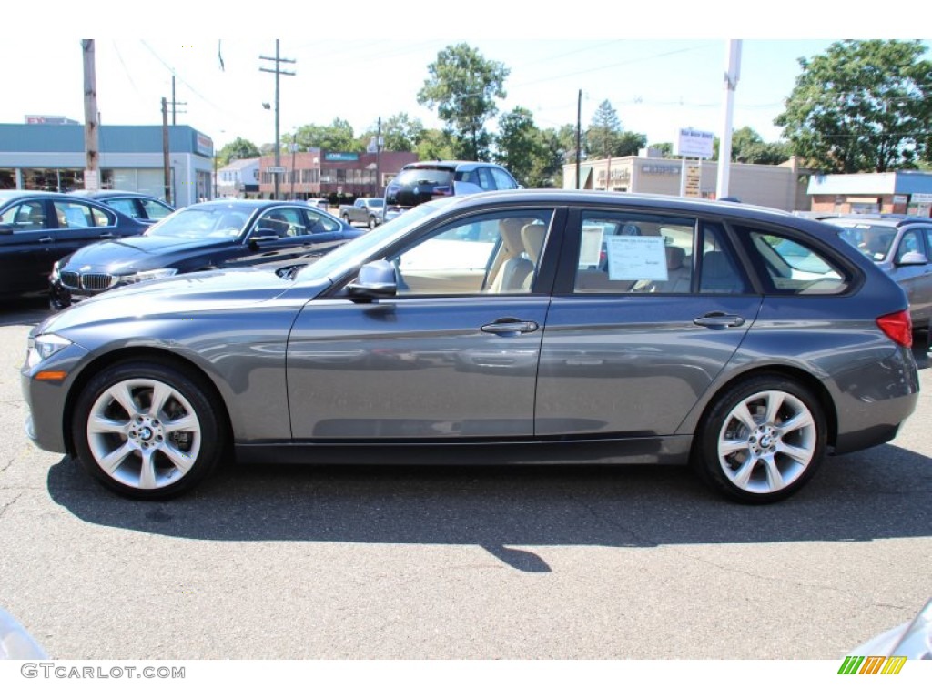 2014 3 Series 328i xDrive Sports Wagon - Mineral Grey Metallic / Venetian Beige photo #6