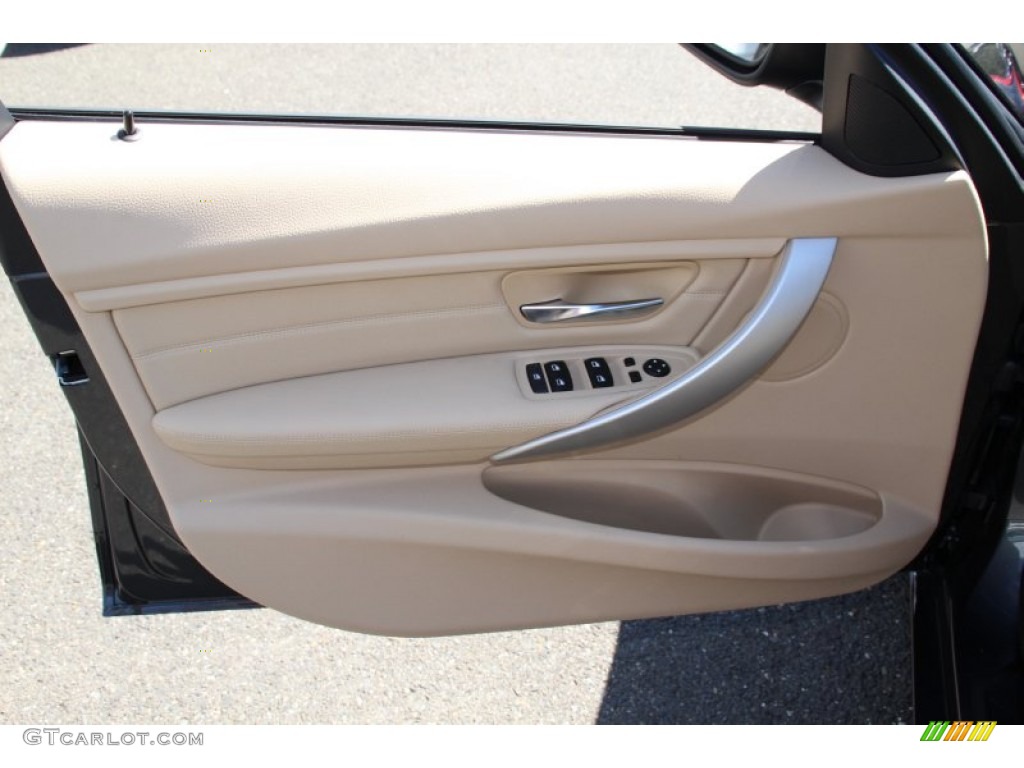 2014 BMW 3 Series 328i xDrive Sports Wagon Venetian Beige Door Panel Photo #97263118