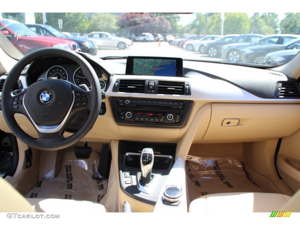 2014 BMW 3 Series 328i xDrive Sports Wagon Venetian Beige Dashboard Photo #97263232