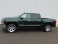 2014 Rainforest Green Metallic Chevrolet Silverado 1500 LTZ Crew Cab 4x4  photo #2