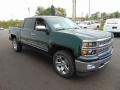 2014 Rainforest Green Metallic Chevrolet Silverado 1500 LTZ Crew Cab 4x4  photo #6