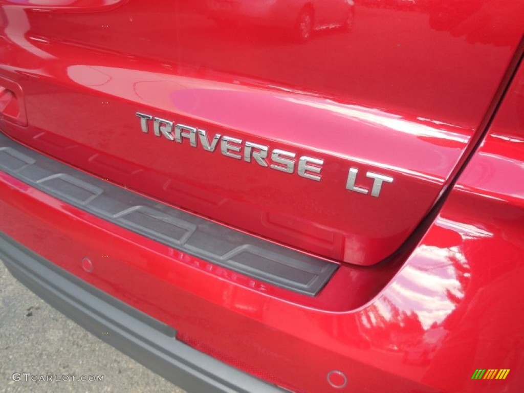 2014 Traverse LT AWD - Crystal Red Tintcoat / Dark Titanium/Light Titanium photo #9