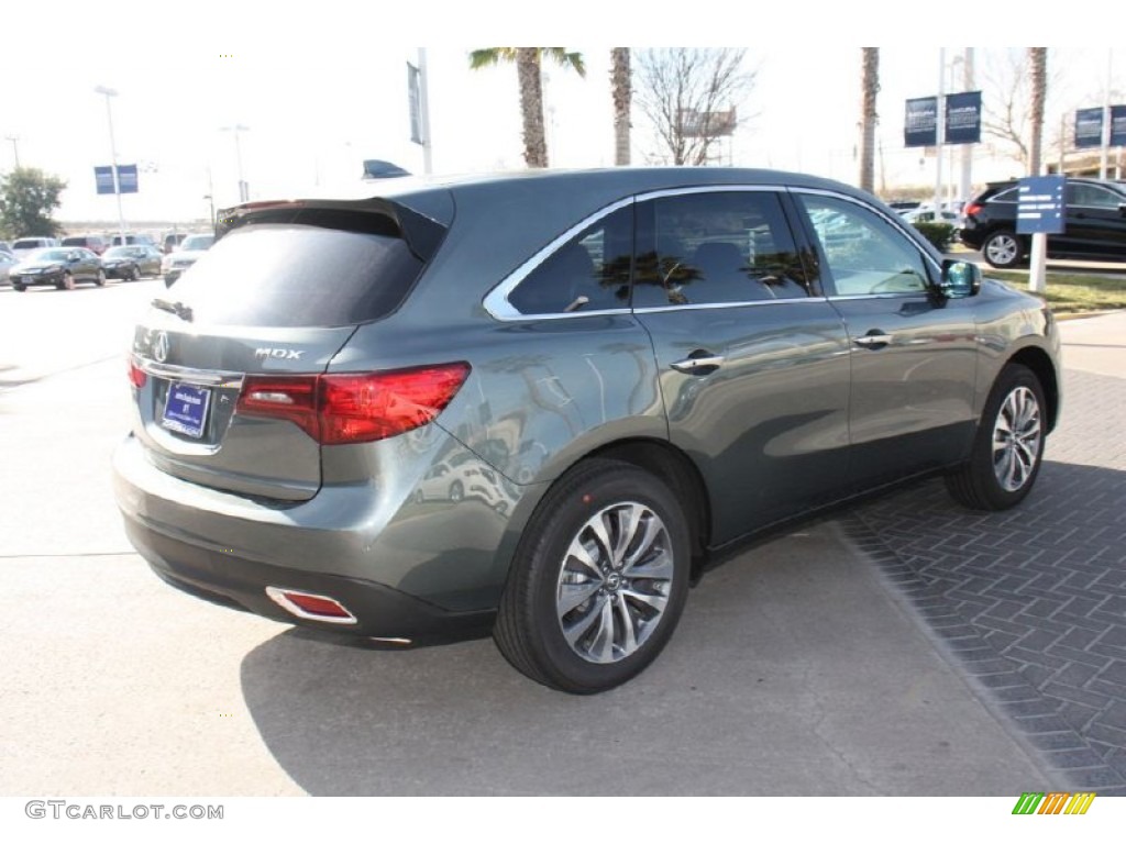 2015 MDX Technology - Forest Mist Metallic / Parchment photo #7