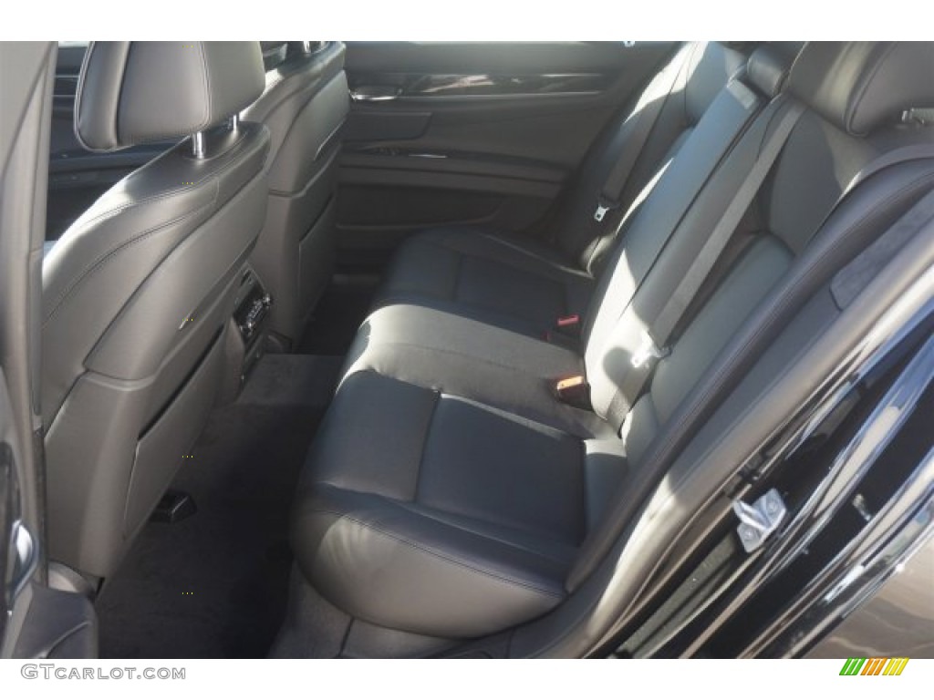 Black Interior 2015 BMW 7 Series 750i Sedan Photo #97270396