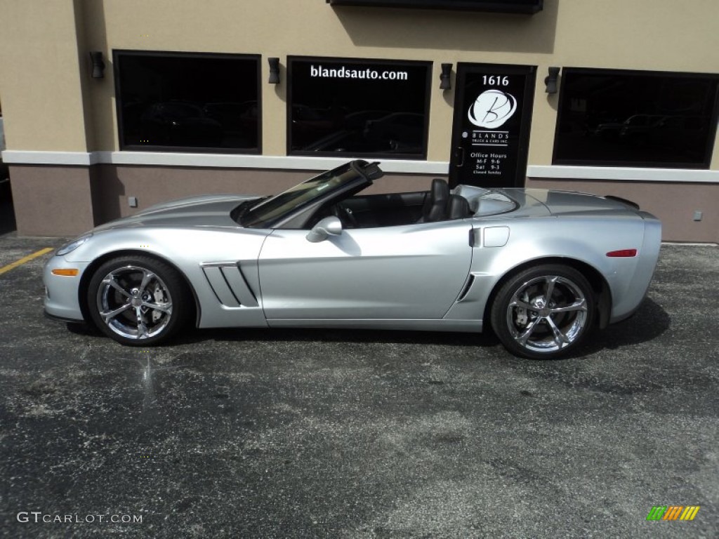2012 Corvette Grand Sport Convertible - Blade Silver Metallic / Ebony photo #21