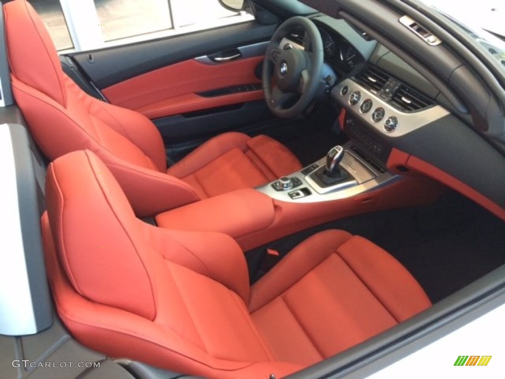 Coral Red Interior 2015 BMW Z4 sDrive35i Photo #97281679