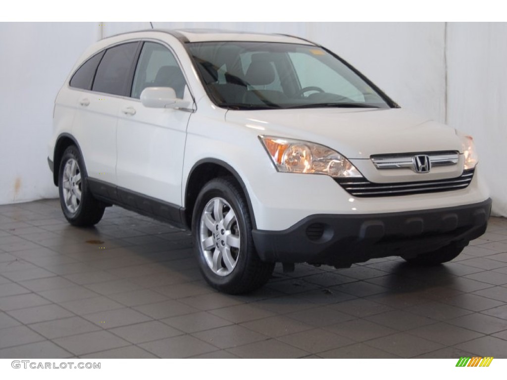 2007 CR-V EX-L - Taffeta White / Gray photo #1