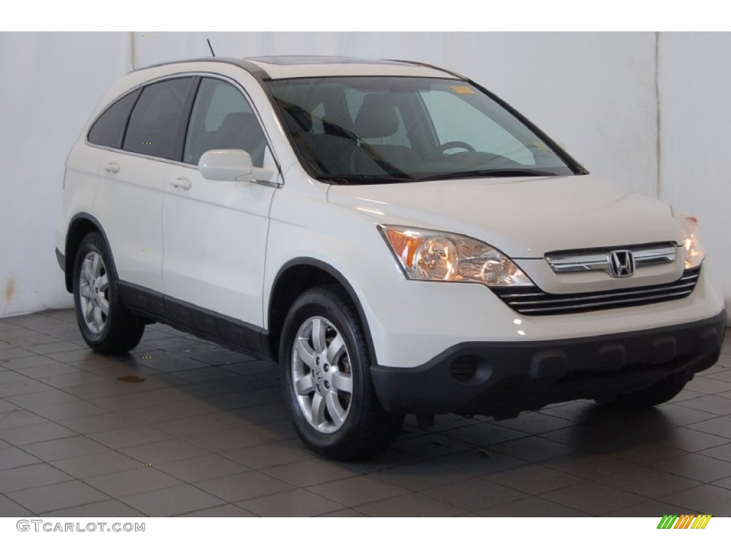 2007 CR-V EX-L - Taffeta White / Gray photo #2