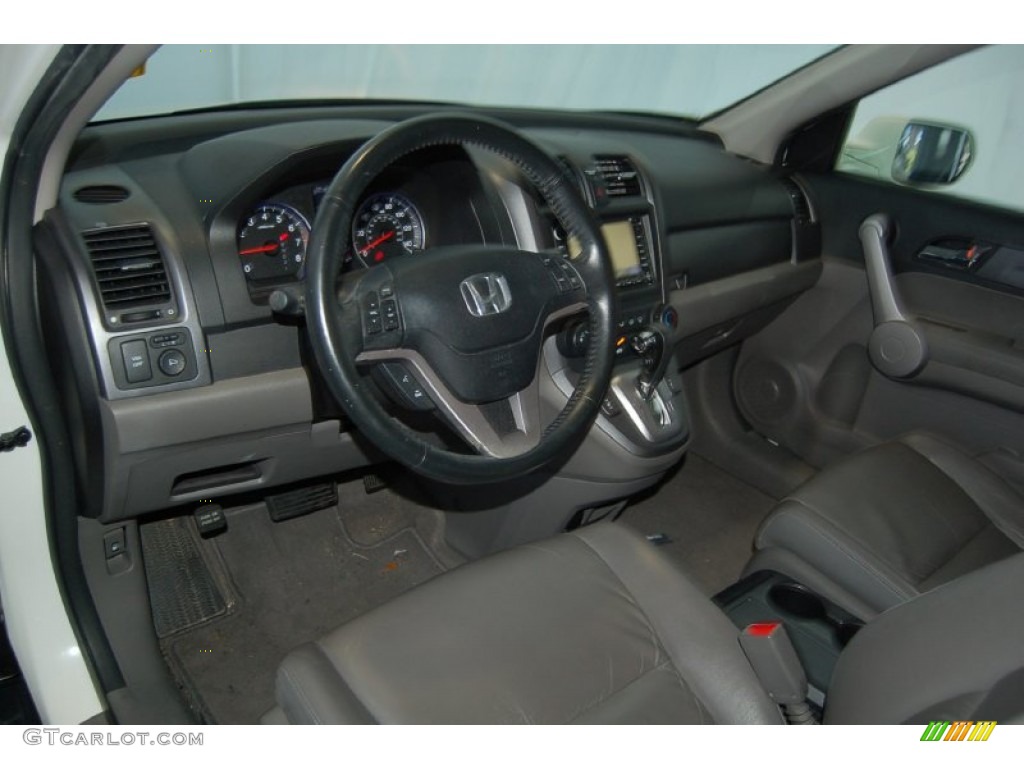 2007 CR-V EX-L - Taffeta White / Gray photo #13