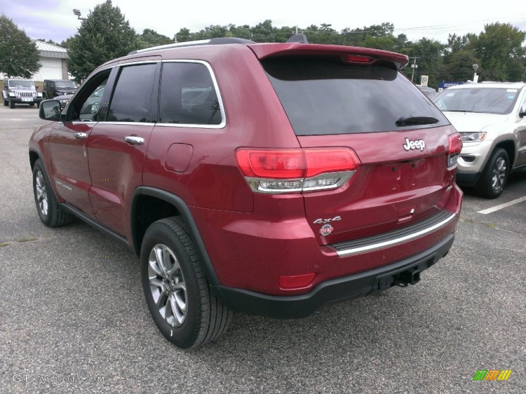 Deep Cherry Red Crystal Pearl 2015 Jeep Grand Cherokee Limited 4x4 Exterior Photo #97284381