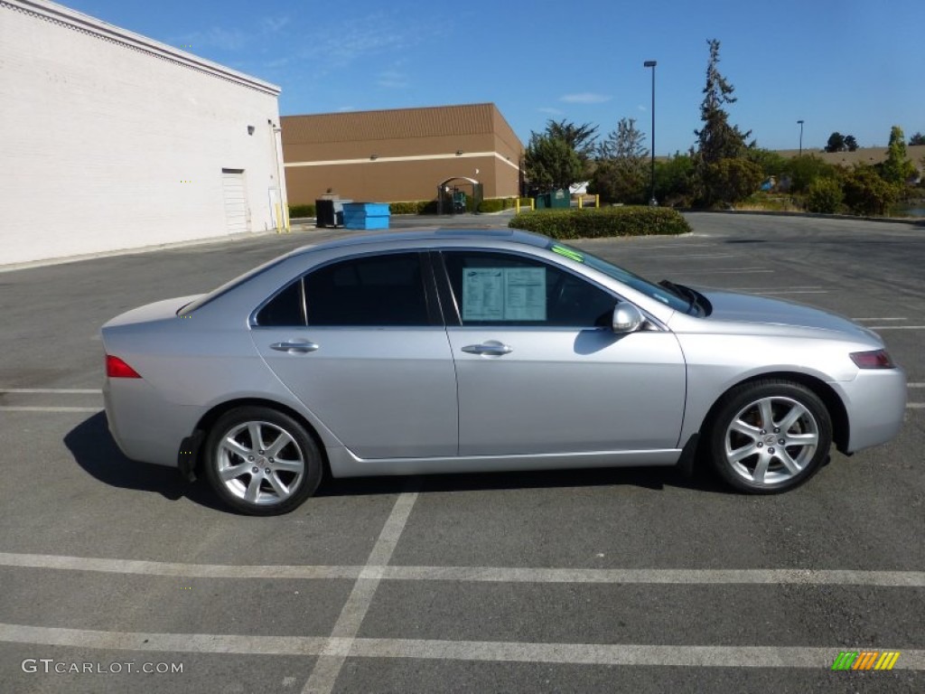 2004 TSX Sedan - Satin Silver Metallic / Ebony photo #13