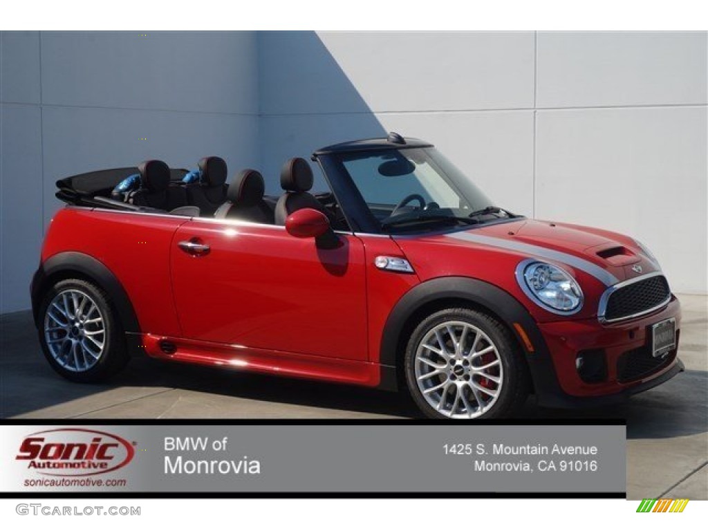 2015 Convertible John Cooper Works - Chili Red / Lounge Championship Red Leather photo #1