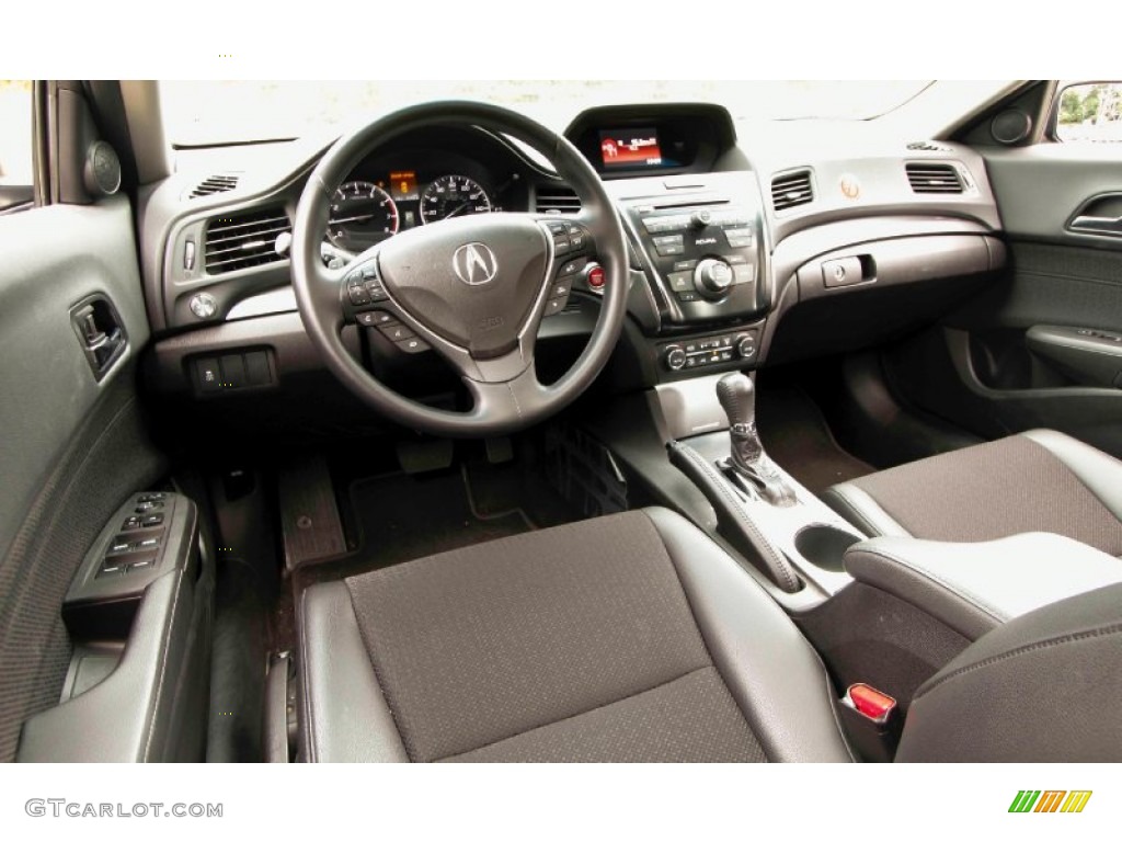 Ebony Interior 2013 Acura ILX 1.5L Hybrid Photo #97296418