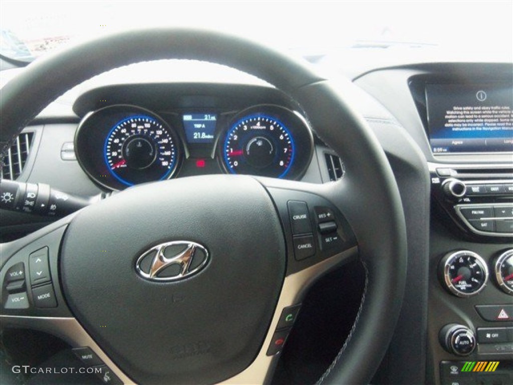 2015 Genesis Coupe 3.8 Ultimate - Caspian Black / Black photo #7