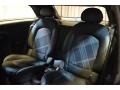 2014 Mini Cooper Leather/Cloth Hot Cross Carbon Black Interior Rear Seat Photo