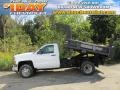 Summit White - Silverado 3500HD WT Regular Cab 4x4 Dump Truck Photo No. 1