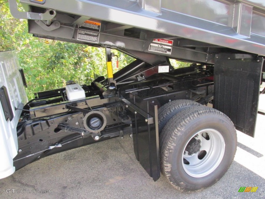 2015 Chevrolet Silverado 3500HD WT Regular Cab 4x4 Dump Truck Undercarriage Photo #97299853
