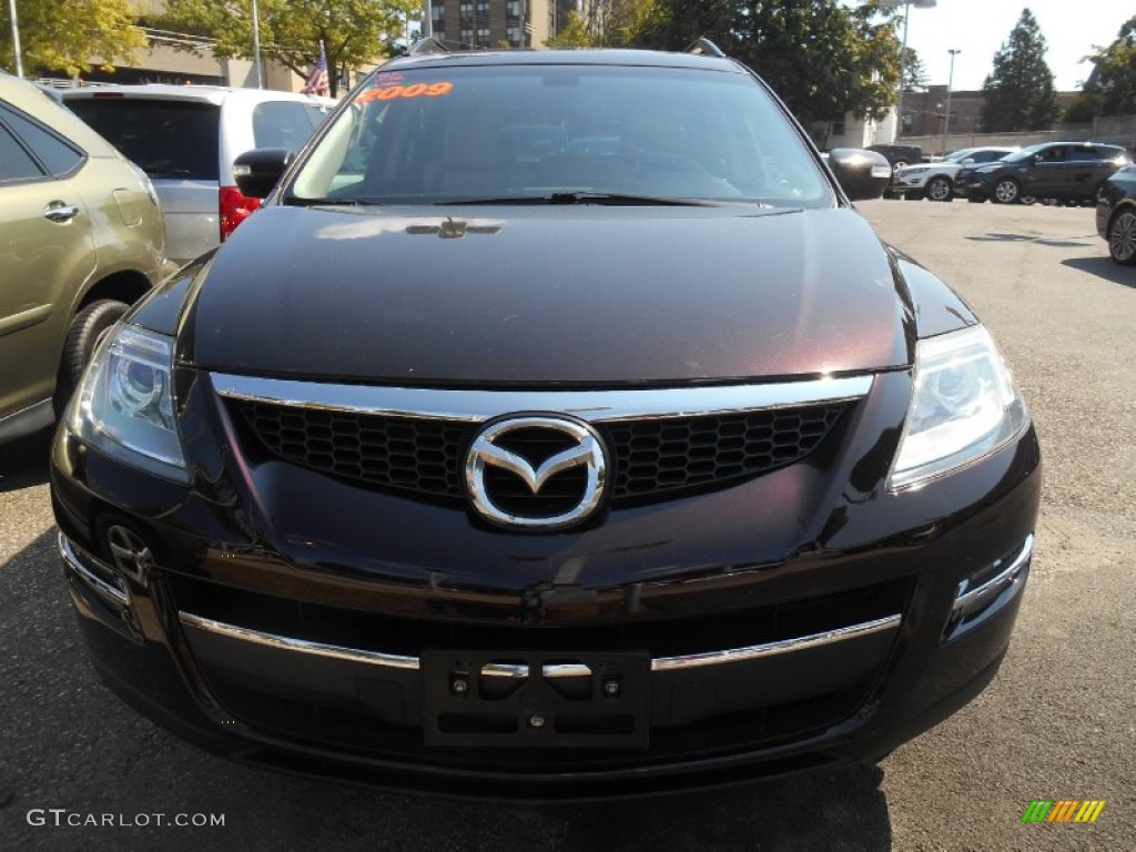 2009 CX-9 Touring AWD - Black Cherry Mica / Sand photo #2