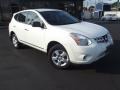 2011 Pearl White Nissan Rogue S AWD  photo #2
