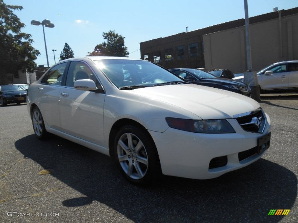 2005 TSX Sedan - Premium White Pearl / Parchment photo #1