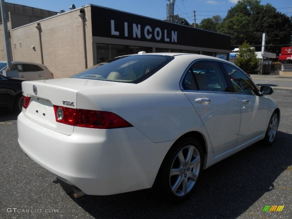 2005 TSX Sedan - Premium White Pearl / Parchment photo #4