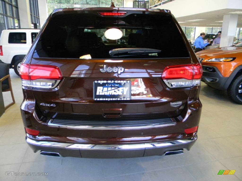 2014 Grand Cherokee Summit 4x4 - Deep Auburn Pearl / Summit Grand Canyon Jeep Brown Natura Leather photo #6