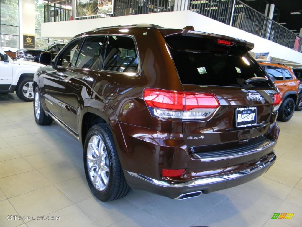 2014 Grand Cherokee Summit 4x4 - Deep Auburn Pearl / Summit Grand Canyon Jeep Brown Natura Leather photo #9