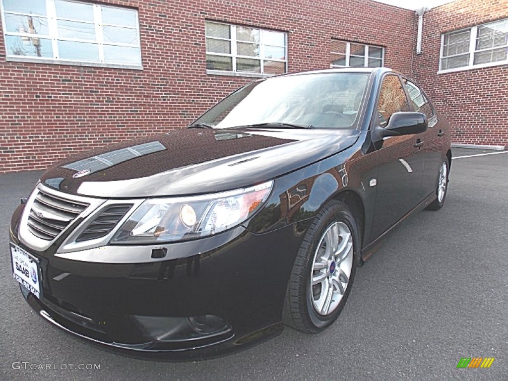 2011 9-3 2.0T Sport Sedan - Black / Black photo #1
