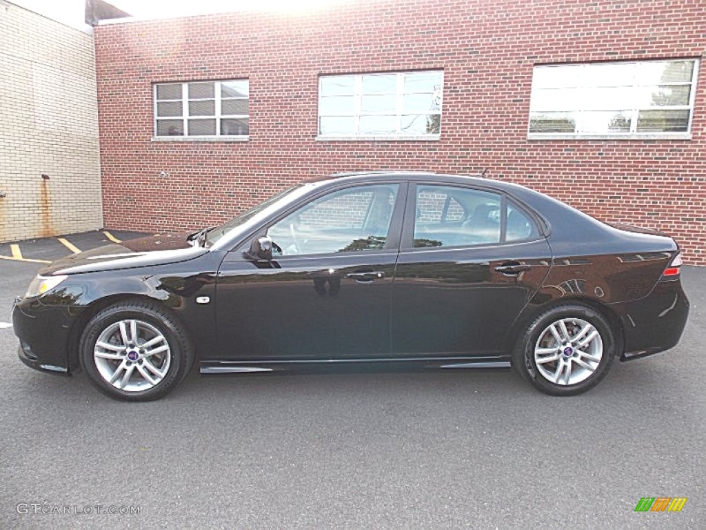 2011 9-3 2.0T Sport Sedan - Black / Black photo #2